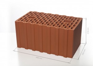 Поризованный блок (керамический блок) BRAER Ceramic Thermo 12,4 NF