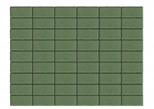 Тротуарная плитка BRAER Прямоугольник, Зеленый