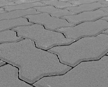 Тротуарная плитка BRAER Волна, Серый